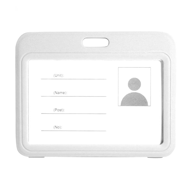 CH07H-Premium ABS Plastic Double Sided Card Holder-Gray